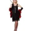 Spirit Halloween Adult Black Flapper Costume -Spooky Costume Store 00171363 a