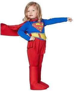 Spirit Halloween Toddler Supergirl Costume - Superman -Spooky Costume Store 00189241 c