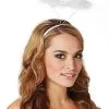 Spirit Halloween White Faux Marabou Halo -Spooky Costume Store 00569798 a