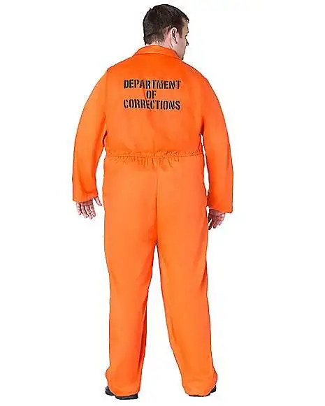 Spirit Halloween Adult Department Of Corrections Prisoner One Piece Costume 6 Spirit Halloween Adult Department Of Corrections Prisoner One Piece Costume - Image 4