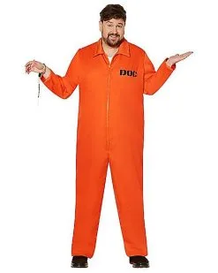Spirit Halloween Adult Department Of Corrections Prisoner One Piece Costume 15 Spirit Halloween Adult Department Of Corrections Prisoner One Piece Costume -Spooky Costume Store 00580803 e