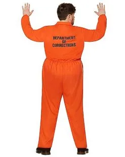 Spirit Halloween Adult Department Of Corrections Prisoner One Piece Costume 16 Spirit Halloween Adult Department Of Corrections Prisoner One Piece Costume -Spooky Costume Store 00580803 f