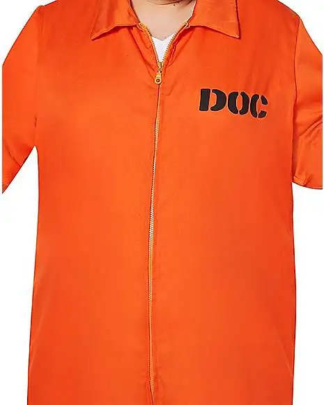 Spirit Halloween Adult Department Of Corrections Prisoner One Piece Costume 10 Spirit Halloween Adult Department Of Corrections Prisoner One Piece Costume - Image 8