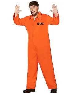 Spirit Halloween Adult Escaped Convict Plus Size Costume -Spooky Costume Store 00580845 c