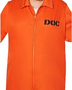 Spirit Halloween Adult Escaped Convict Plus Size Costume -Spooky Costume Store 00580845 d