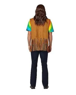 Spirit Halloween Fringed Suede Hippie Vest 11 Spirit Halloween Fringed Suede Hippie Vest -Spooky Costume Store 01003581 b