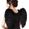 Spirit Halloween Black Faux Feather Wings 1 Spirit Halloween Black Faux Feather Wings -Spooky Costume Store 01039619 a