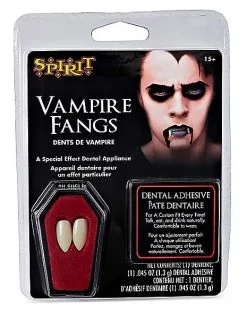 Spirit Halloween White Vampire Fangs -Spooky Costume Store 01097559 c