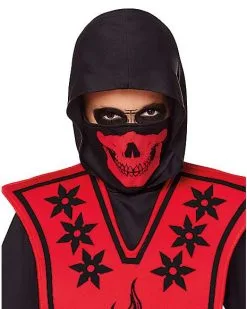 Spirit Halloween Kids Red Skull Ninja Costume -Spooky Costume Store 01099522 c