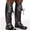 Spirit Halloween Tall Pirate Boot Covers - Deluxe -Spooky Costume Store 01099688 a