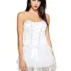 Spirit Halloween Front Lace-Up Corset - White