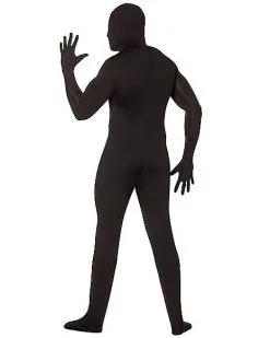 Spirit Halloween Adult Super Skins Black Zentai Skin Suit Costume -Spooky Costume Store 01150358 b