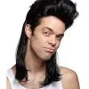 Spirit Halloween Black Mullet Wig -Spooky Costume Store 01179431 a