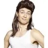 Spirit Halloween Brown Mullet Wig -Spooky Costume Store 01179449 a