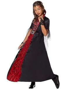 Spirit Halloween Kids Royal Vampiress Dress Costume 7 Spirit Halloween Kids Royal Vampiress Dress Costume -Spooky Costume Store 01225523 c