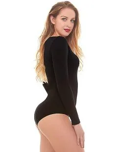Spirit Halloween Black Bodysuit -Spooky Costume Store 01244144 c
