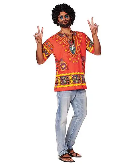 Spirit Halloween Adult Hippie Shirt Costume 3 Spirit Halloween Adult Hippie Shirt Costume