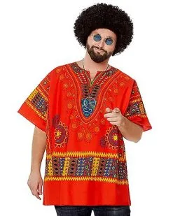 Spirit Halloween Adult Hippie Shirt Costume 11 Spirit Halloween Adult Hippie Shirt Costume -Spooky Costume Store 01252329 f