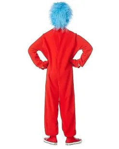 Spirit Halloween Kids Thing 1 And Thing 2 One Piece Costume - Dr. Seuss -Spooky Costume Store 01254069 d