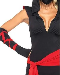 Spirit Halloween Adult Deadly Ninja Jumpsuit Costume 11 Spirit Halloween Adult Deadly Ninja Jumpsuit Costume -Spooky Costume Store 01256981 d