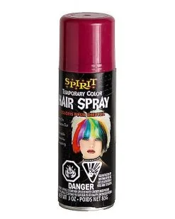 Spirit Halloween Burgundy Hairspray