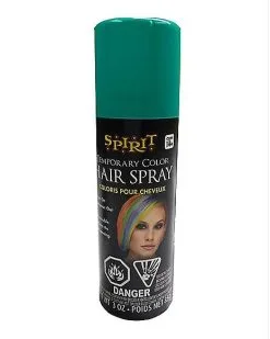 Spirit Halloween Turquoise Hairspray