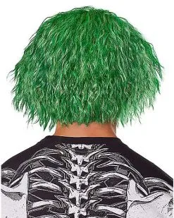 Spirit Halloween Sinister Green Wig 5 Spirit Halloween Sinister Green Wig -Spooky Costume Store 01258508 b