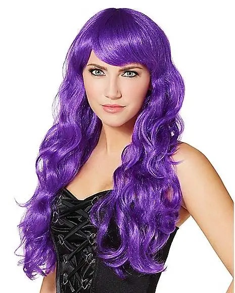 Spirit Halloween Purple Curls Wig 3 Spirit Halloween Purple Curls Wig