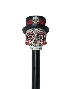 Spirit Halloween Day Of The Dead Skull Staff -Spooky Costume Store 01268945 b