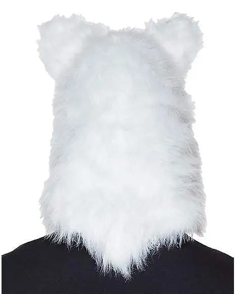 Spirit Halloween Moving Mouth White Wolf Full Mask 4 Spirit Halloween Moving Mouth White Wolf Full Mask - Image 2