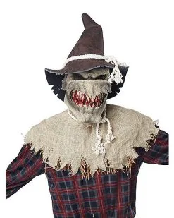 Spirit Halloween Animotion Scarecrow Full Mask -Spooky Costume Store 01274620 c