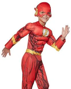 Spirit Halloween Kids Flash Costume Deluxe - DC Comics -Spooky Costume Store 01274984 c
