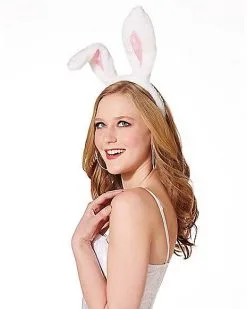Spirit Halloween White Bunny Ears -Spooky Costume Store 01277953 b