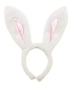 Spirit Halloween White Bunny Ears -Spooky Costume Store 01277953 c