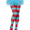 Spirit Halloween Thing 1 And 2 Striped Tights - Dr. Seuss -Spooky Costume Store 01278381 a