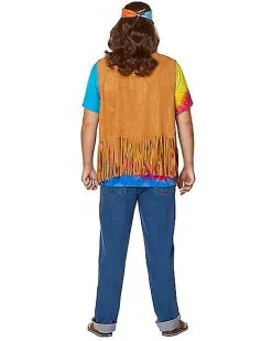 Spirit Halloween Fringed Suede Hippie Vest 16 Spirit Halloween Fringed Suede Hippie Vest -Spooky Costume Store 01297191 b