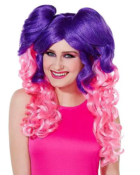 Spirit Halloween Pink And Purple Wig 3 Spirit Halloween Pink And Purple Wig