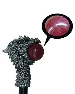 Spirit Halloween Dragon Head Staff With Orb -Spooky Costume Store 01300250 d