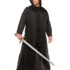 Spirit Halloween Adult Black Hooded Cloak