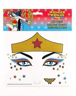 Spirit Halloween Wonder Woman Face Decal - DC Comics