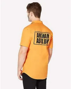 Spirit Halloween Arkham Inmate Work Shirt - Suicide Squad -Spooky Costume Store 01324516 b