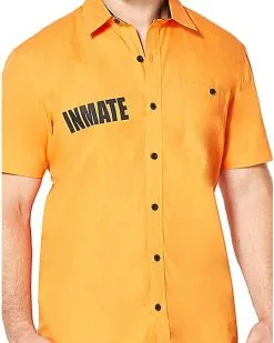 Spirit Halloween Arkham Inmate Work Shirt - Suicide Squad -Spooky Costume Store 01324516 c