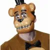 Spirit Halloween Freddy Fazbear Half Mask - Five Nights At Freddy's -Spooky Costume Store 01326057 a