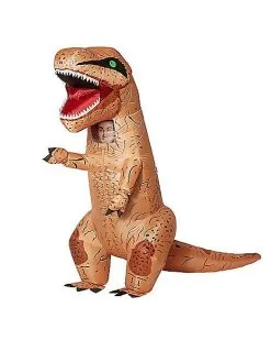 Spirit Halloween Adult Donny The Dinosaur Inflatable Costume