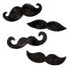 Spirit Halloween Black Adhesive Mustache 4 Pack -Spooky Costume Store 01339738 a