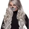 Spirit Halloween Gray Curly Wig -Spooky Costume Store 01341072 a