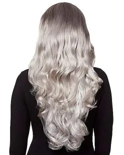 Spirit Halloween Gray Curly Wig 5 Spirit Halloween Gray Curly Wig -Spooky Costume Store 01341072 b