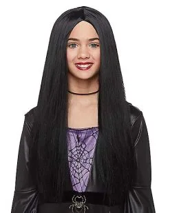 Spirit Halloween Kids Black Witch Wig