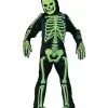 Spirit Halloween Kids Glow In The Dark Skelebones One Piece Costume -Spooky Costume Store 01343144 a