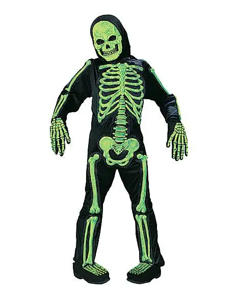 Spirit Halloween Kids Glow In The Dark Skelebones One Piece Costume 3 Spirit Halloween Kids Glow In The Dark Skelebones One Piece Costume